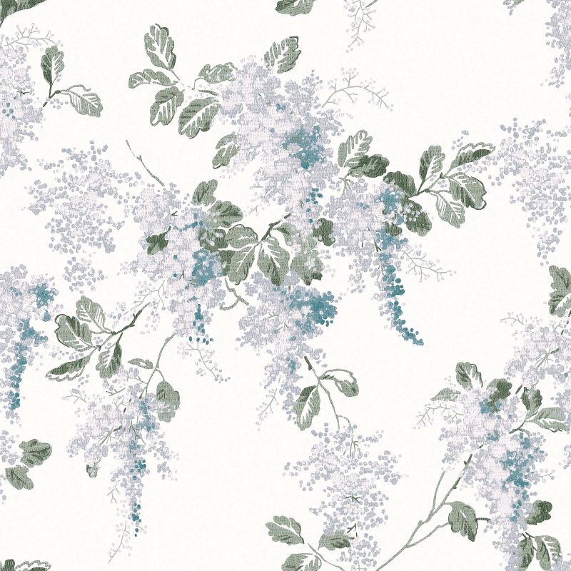 130106_TILE_MIRABELLE PALE SEASPRAY_01 Laura Ashley Mirabelle Pale Seaspray Wallpaper - Image 1
