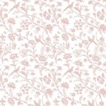 Laura Ashley Shepherd's Purse Dark Blush Wallpaper