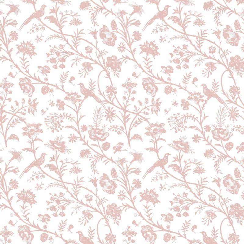 130108_TILE_SHEPERDS PURSE DARK BLUSH_01 Laura Ashley Shepherd's Purse Dark Blush Wallpaper - Image 1