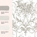 Laura Ashley Tuileries Dark Dove Grey Wallpaper - Image 3