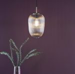 Abrielle Pendant Polished Nickel & Ribbed Glass - Image 5