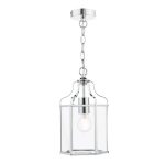Aled Pendant Polished Chrome & Glass