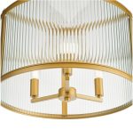 Bianka 3lt Pendant Bronze & Ribbed Glass - Image 3