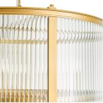 Bianka 6lt Pendant Bronze & Ribbed Glass - Image 4