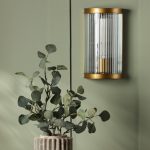 Bianka Wall Light Bronze & Ribbed Glass - Image 4