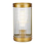 Bianka Table Lamp Bronze & Ribbed Glass