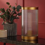 Bianka Table Lamp Bronze & Ribbed Glass - Image 4