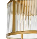 Bianka 3lt Flush Bronze & Ribbed Glass - Image 2