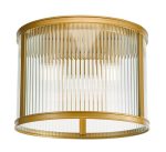 Bianka 3lt Flush Bronze & Ribbed Glass