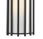 Cagliari Wall Light Matt Black With Ivory Shade - Image 2