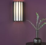 Cagliari Wall Light Matt Black With Ivory Shade - Image 3