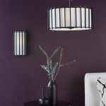 Cagliari Wall Light Matt Black With Ivory Shade - Image 4