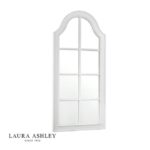 Laura Ashley Coombs Rectangle Mirror Distressed Ivory 120 x 56cm