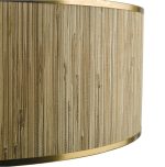 Fenella 8lt Pendant Gold Leaf & Seagrass Shade - Image 4