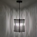 Kiran Pendant Satin Black & Crystal - Image 4