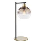 Lycia Table Lamp Satin Gold & Gold Ombre Glass