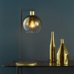 Lycia Table Lamp Satin Gold & Gold Ombre Glass - Image 4