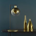 Lycia Table Lamp Satin Gold & Gold Ombre Glass - Image 5