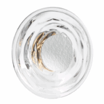 Dewey Wall Light Textured Glass & Polished Chrome