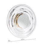 Dewey Wall Light Textured Glass & Polished Chrome - Image 3