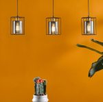 Tatum 3lt Bar Pendant Matt Black & Smoked Glass - Image 6