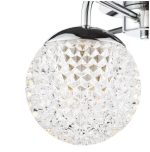 Teva 3lt Semi-Flush Polished Chrome & Faceted Acrylic - Image 2