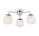 Teva 3lt Semi-Flush Polished Chrome & Faceted Acrylic