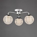 Teva 3lt Semi-Flush Polished Chrome & Faceted Acrylic - Image 3