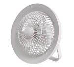 Turbo Rechargeable Desk Fan With Lamp White - Image 2