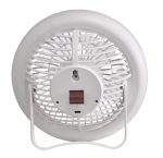 Turbo Rechargeable Desk Fan With Lamp White - Image 5