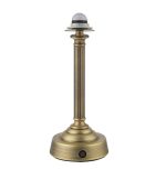 Virgil Rechargeable Table Lamp Matt Antique Brass (Base Only) - Image 2
