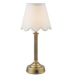 Virgil Rechargeable Table Lamp Matt Antique Brass (Base Only)