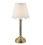 Virgil Rechargeable Table Lamp Matt Antique Brass (Base Only)