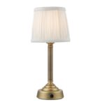 Virgil Rechargeable Table Lamp Matt Antique Brass (Base Only) - Image 7