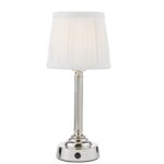 Virgil Rechargeable Table Lamp Polished Nickel (Base Only)