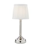 Virgil Rechargeable Table Lamp Polished Nickel (Base Only)