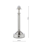 Virgil Rechargeable Table Lamp Polished Nickel (Base Only) - Image 10