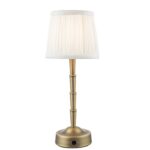 Wyman Rechargeable Table Lamp Matt Antique Brass Small (Base Only)
