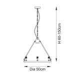 Chester 3lt Pendant (Fitting Only) - Image 10