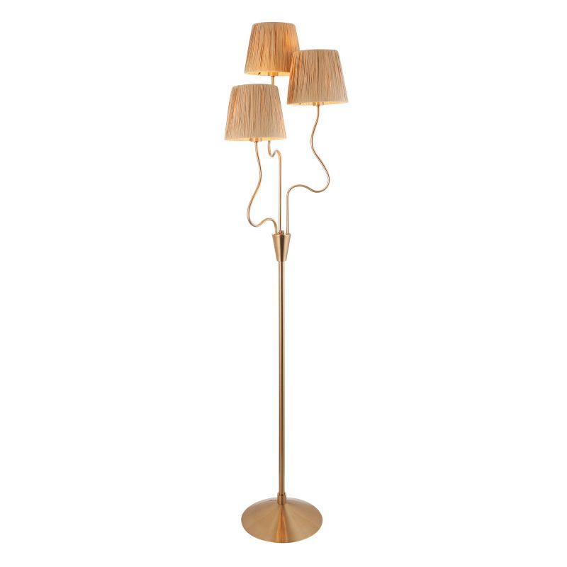 114222 Wriggle 3lt Floor Aged Brass - Image 1
