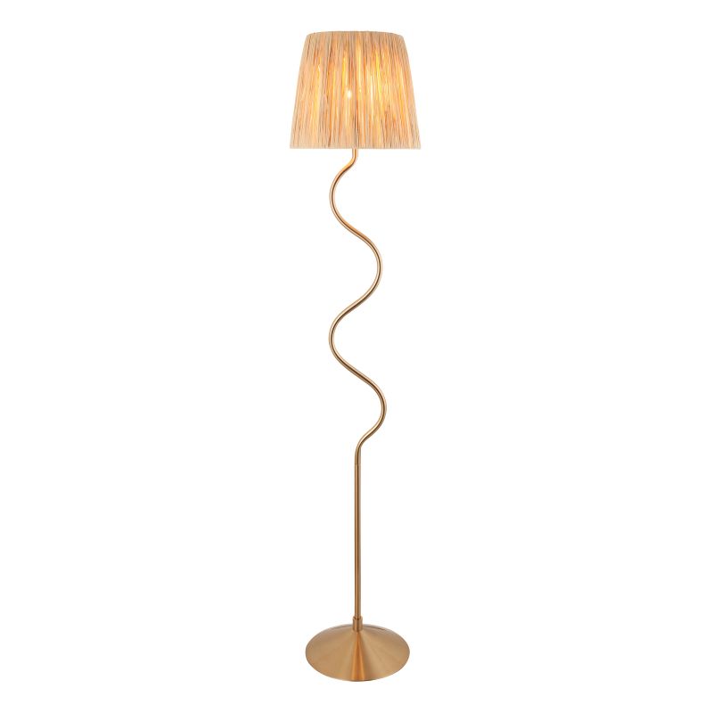114224 Wriggle Floor Aged Brass - Image 1