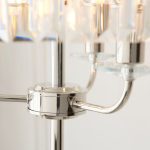 Bright Nickel Cut Glass Floor Light - Image 4