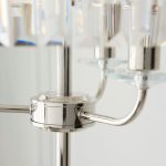 Bright Nickel Cut Glass Floor Light - Image 6