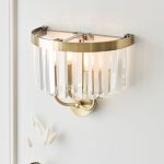 Antique Brass Cut Glass Wall Light - Image 4