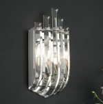 Eltham 2lt Wall Light Polished Nickel & Crystal - Image 5