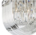 Eltham 4lt Flush Polished Nickel & Crystal - Image 2