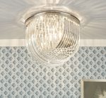 Eltham 4lt Flush Polished Nickel & Crystal - Image 4