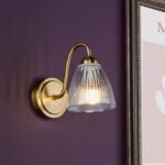 Glynis Wall Light Antique Bronze & Ribbed Glass - Image 3