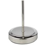 Glynis Table Lamp Polished Nickel & Smoked Ribbed Glass - Image 3