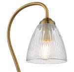 Glynis Table Lamp Antique Bronze & Ribbed Glass - Image 2
